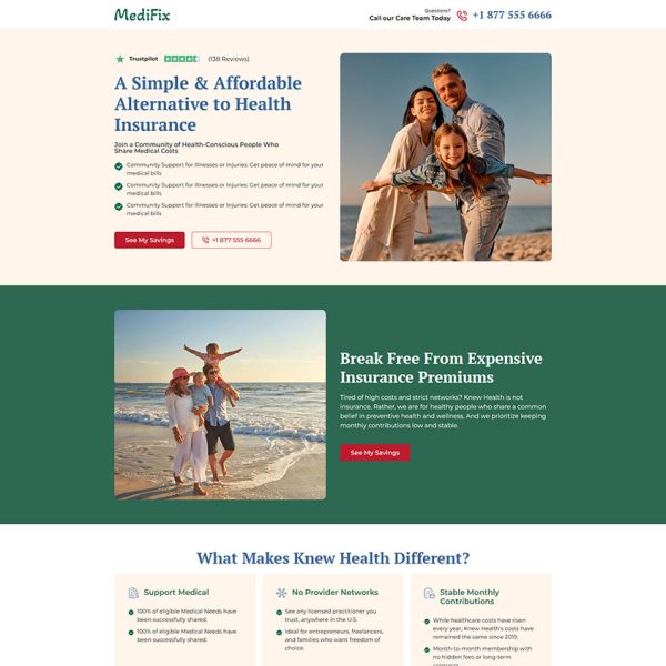 MediFix - Health Insurance Landing Page 45