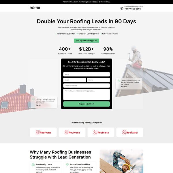 RoofRite - Roofing Landing Page 547
